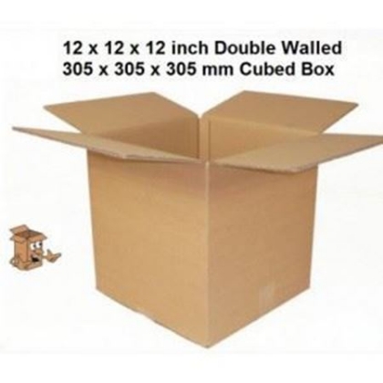 Cubed 12 inch strong double wall boxes