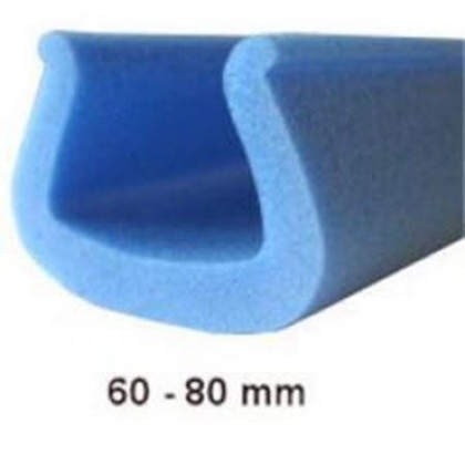 60-80mm blue foam edging, U profile cushioning