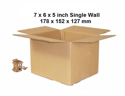 Small single walled box for posting & sending goods by courier