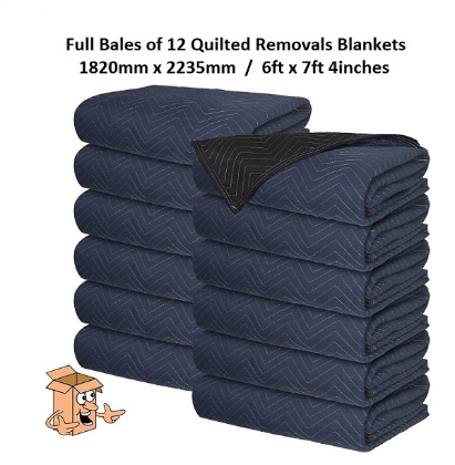 Wholesale Bales of 12 quilted furniture blankets